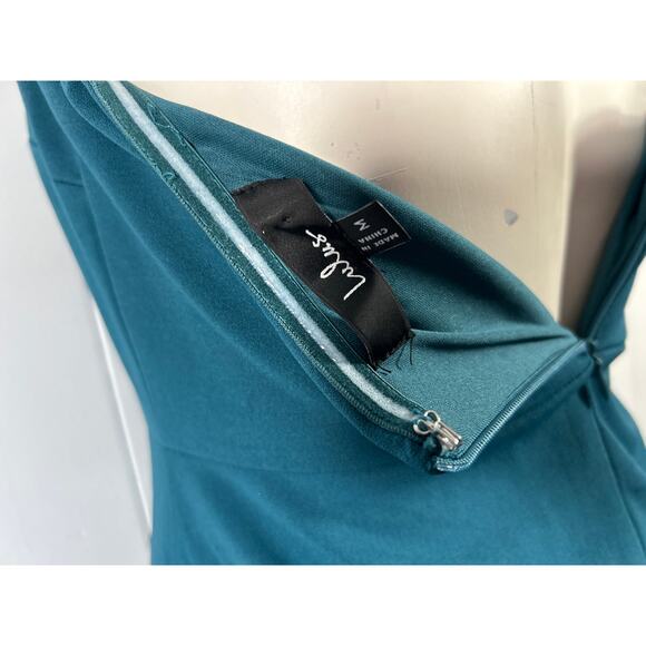 Lulus After Hours Teal Strapless Ruffled Maxi Dress in dark teal. - Picture 2 of 8